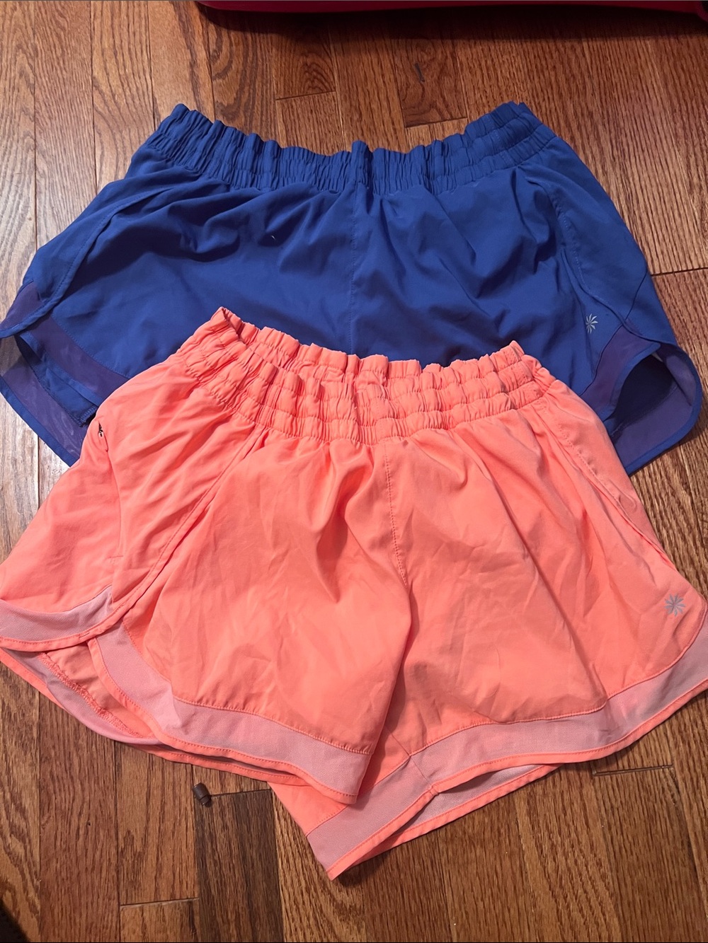 Athleta Coral and Navy Women's Athletic Shorts